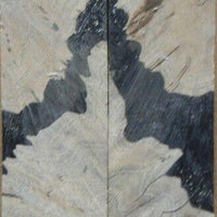 Hybrid Mallee Burl-Black (2 pc) Knife Scales 3/16" x 3/4" x 5" - (21) - Wood Acrylic Supply