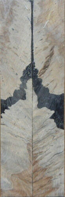 Hybrid Mallee Burl-Black (2 pc) Knife Scales 3/16