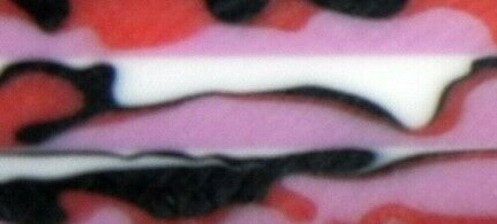 Acrylic Bottle Stopper 1 1/2" x 1 1/2" x 3" Black and Berry Camo BTWBS - Wood Acrylic Supply
