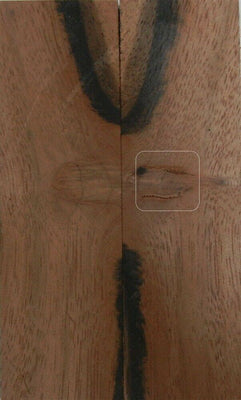 Ebony Macassar (2 pc) Knife Scales 1/4