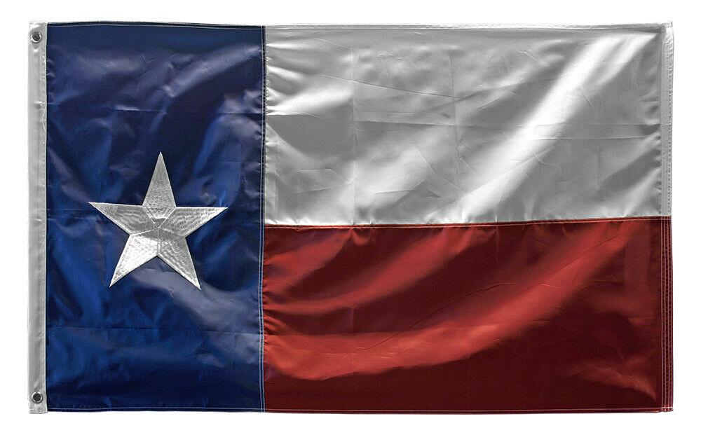3' x 5' Texas Embroidered Flag - Wood Acrylic Supply