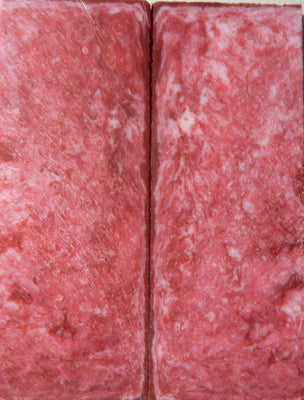Red & White Acrylester (2 pc) Knife Scaless 3/8