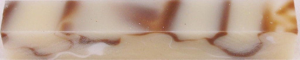 Caramel & Cream Acrylic. #33 pc Pen Blank Short 3/4" x 2 7/8" - 3 7/8" - Wood Acrylic Supply