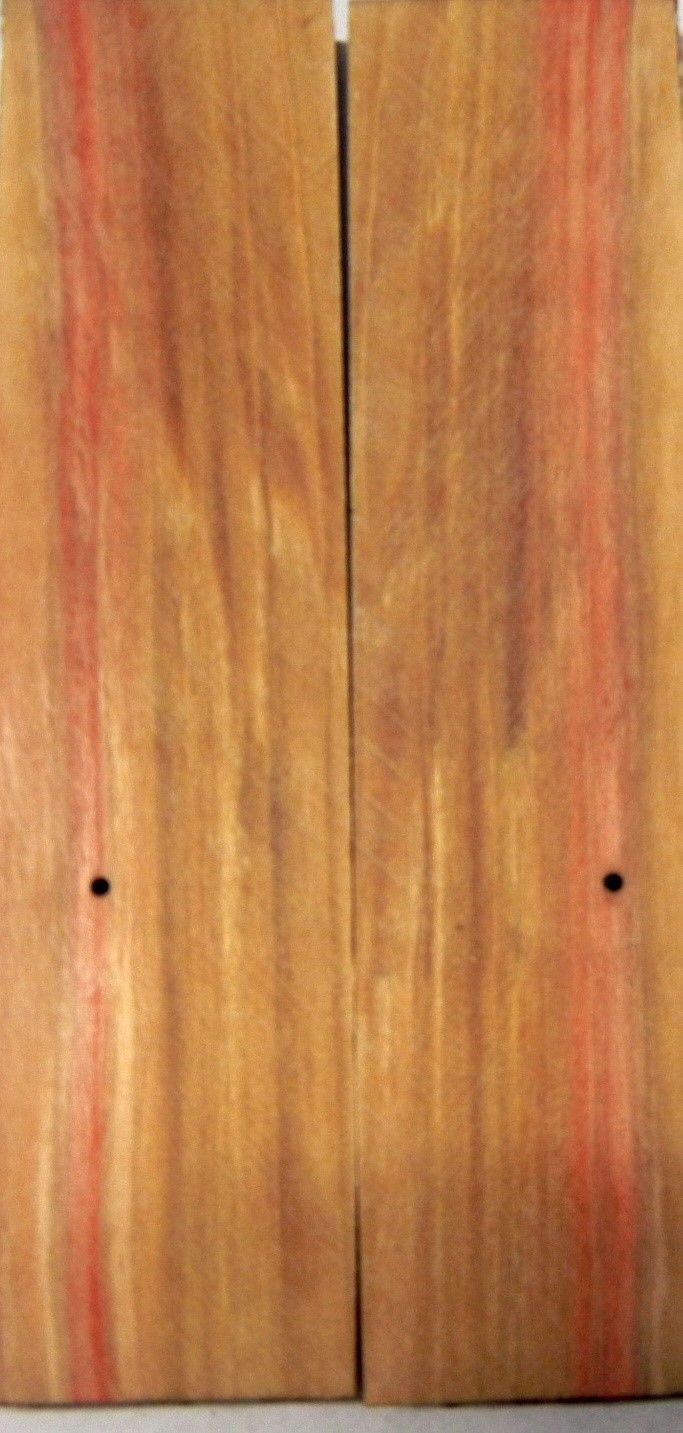 Box Elder Burl Stabilized Clear (2 pc) Knife Scales 3/8" x 1 1/2" x 6" - 1192 - Wood Acrylic Supply