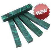SimStone - 01 Malachite Pen Blank 3/4" x 5" (1 pc) Unique