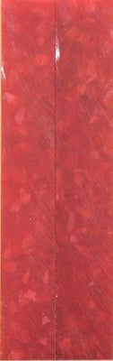Crushed Red Acrylic #24 (2 pc) Mini Knife Scale  3/16