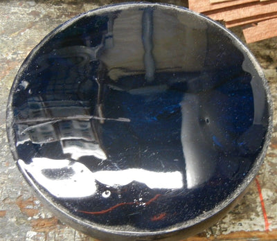 Translucent Deep Blue Alumilite Round Bowl - Ready for Lathe 2