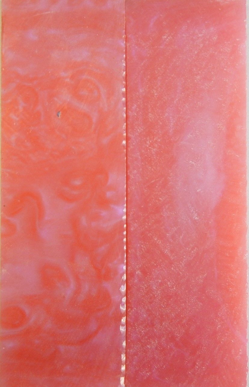 Pink Sky Acrylester #29 (2 pc) Knife Scales 1/4" x 1 1/2" x 5" - 0840 - Wood Acrylic Supply