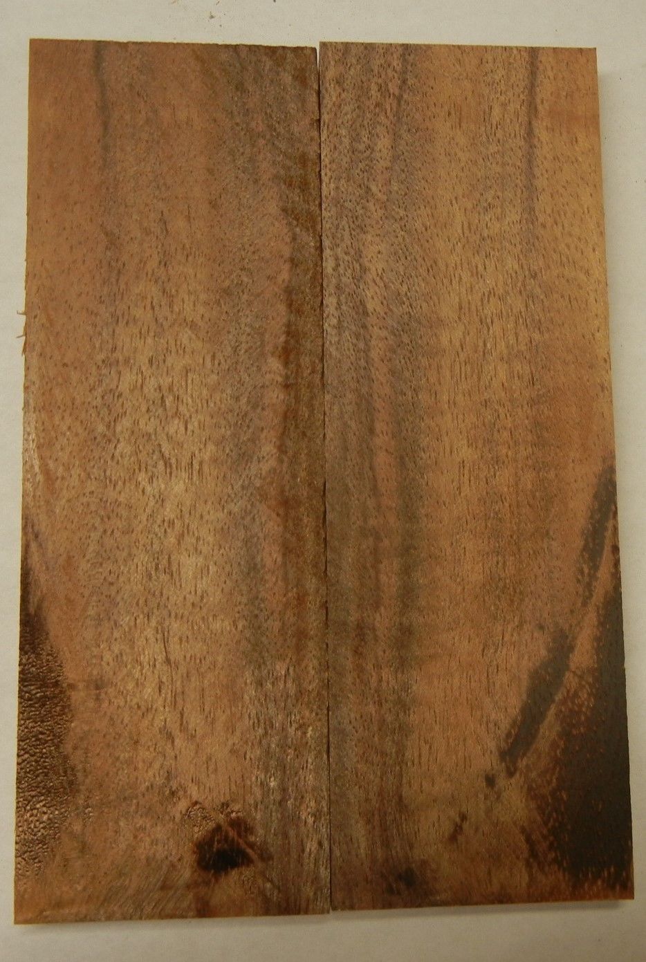 Koa Hawaiian Curly (2 pc) Knife Scales 3/8" x 2" x 6" - 1277 - Wood Acrylic Supply