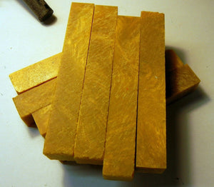 Golden Swirl Acrylester (1 pc) Pen Blank 3/4"sq x 5" - 1009 - Wood Acrylic Supply