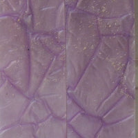Light Violet Designed Acrylic (2 pc) Knife Scaless 3/16" x 1" x 6" - 0421