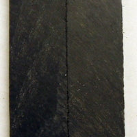 Solid Black Inlace Acrylester sc1 (2 pc) Knife Scaless 3/16" x 1" x 6" - 2339