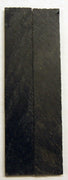 Solid Black Inlace Acrylester sc1 (2 pc) Knife Scaless 3/16" x 1" x 6" - 2339