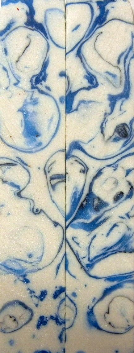 Frost Bite Acrylester #104 (2 pc) Knife Scaless 3/16" x 1" x 5" - 0906