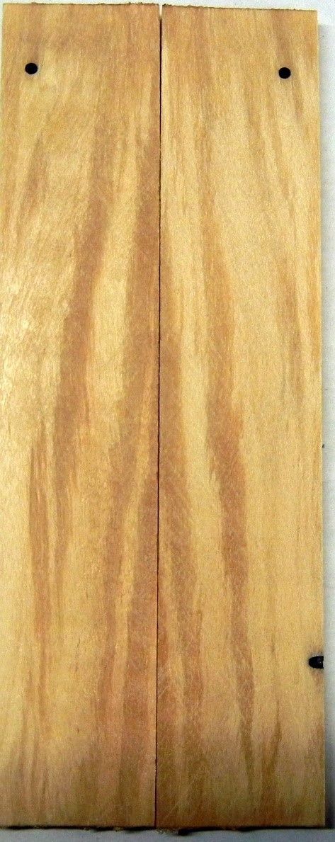 Box Elder Stabilized (2 pc) Knife Scales 3/16" x 1" x 5" - 1213 - Wood Acrylic Supply