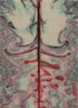 Christmas Swirl Inlace Acry 2 pc Mini Knife Scales  3/16"x1"x3"      002