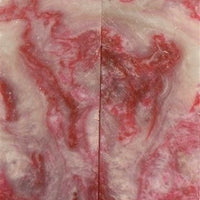 Cherry Ohio State Inlace Acryl 2 pc Knife Scales  1/4"x1 1/2"x5"      008