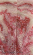 Cherry Ohio State Inlace Acryl 2 pc Knife Scales  1/4"x1 1/2"x5"      008