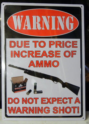 Warning-Price Increase Trespassing Sign 12x17
