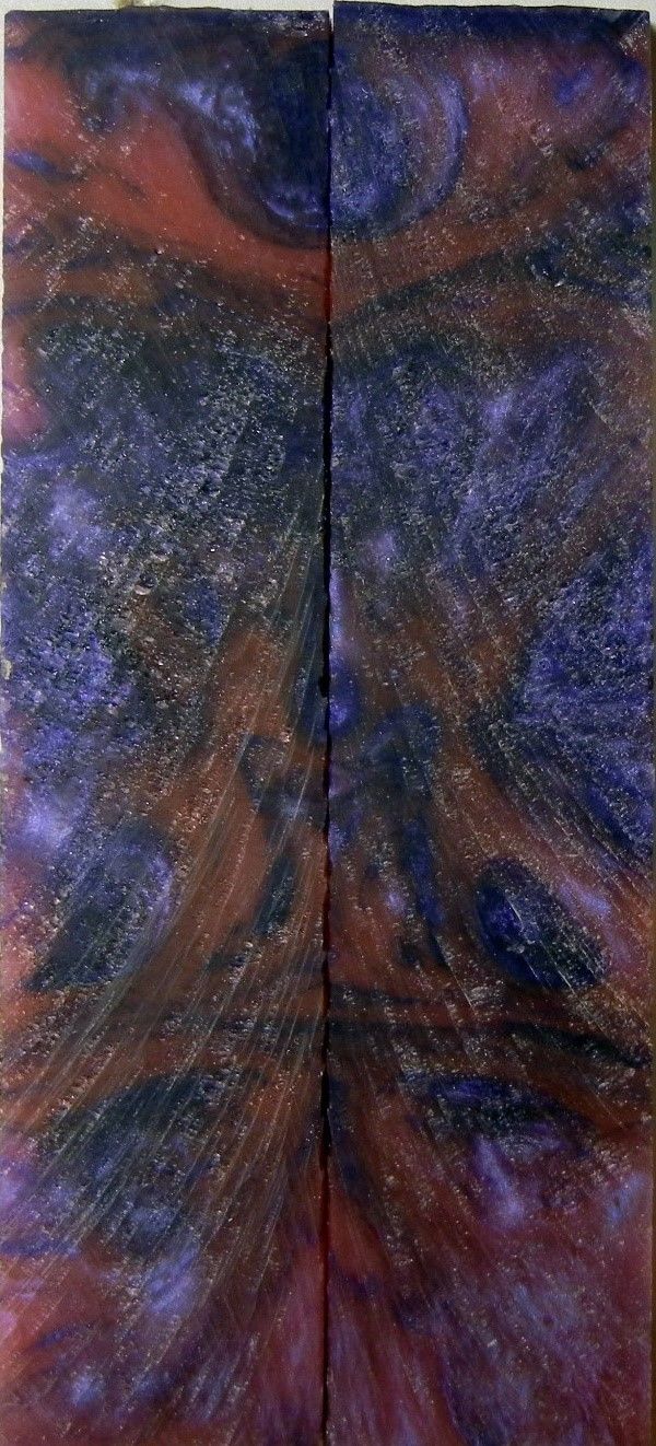 Violet & Pink Acrylester #61 (2 pc) Knife Scales 3/16" x 1" x 5" - 0698 - Wood Acrylic Supply