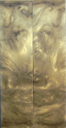 Golden Gray Acrylester #17 (2 pc) Knife Scaless 3/8" x 1 1/2" x 6" - 1425