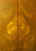 Golden Swirl Acrylester (2 pc) Razor Knife Scales 3/16" x 2" x 6" - 1014 - Wood Acrylic Supply