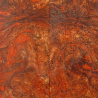 Bronze & Orange Acrylester #01 (2 pc) Razor Knife Scales 3/16" x 2" x 6" - 0602 - Wood Acrylic Supply