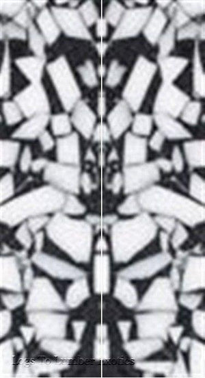 Dalmation Acrylic 46 2 pc Mini Knife Scale  3/16"x3/4"x5" - Wood Acrylic Supply