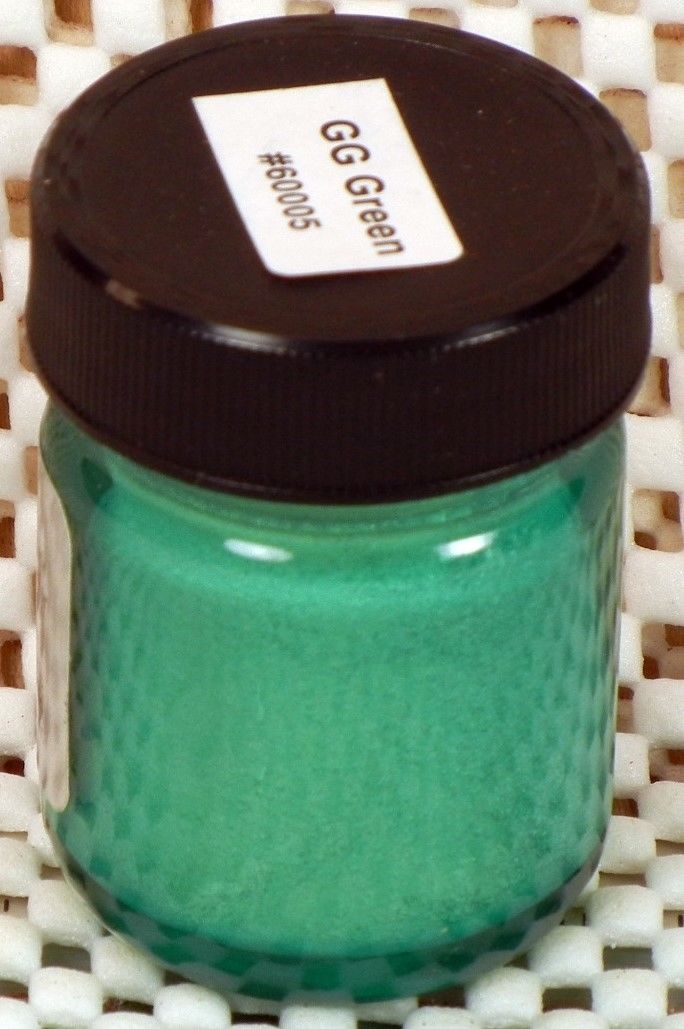 Inlace Inlay Metallic Dyes 1 Ounce Glass Jar Green - Wood Acrylic Supply