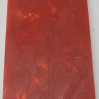 Golden Red Acrylester #14 (2 pc) Mini Knife Scaless  3/16"x1"x5"    002