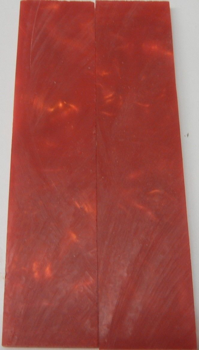 Golden Red Acrylester #14 (2 pc) Mini Knife Scaless  3/16"x1"x5"    002