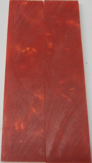 Golden Red Acrylester #14 (2 pc) Mini Knife Scaless  3/16"x1"x5"    002
