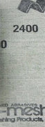Micro-Mesh Regular Finishing Sheet 1 pc 1 1/2" x 6" 2400 grit sheet
