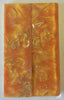 Alumilit Gold Imbedded with Brass (2 pc) Knife Scales 3/16" x 1 1/2" x 5 - 7806 - Wood Acrylic Supply