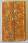 Alumilit Gold Imbedded with Brass (2 pc) Knife Scales 3/16" x 1 1/2" x 5 - 7806 - Wood Acrylic Supply