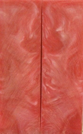 Cotton Candy Inlace Acrylester #15 (2 pc) Knife Scaless  3/8"x1 1/2"x5"    001
