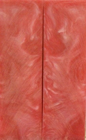 Cotton Candy Inlace Acrylester #15 (2 pc) Knife Scaless  3/8"x1 1/2"x5"    001