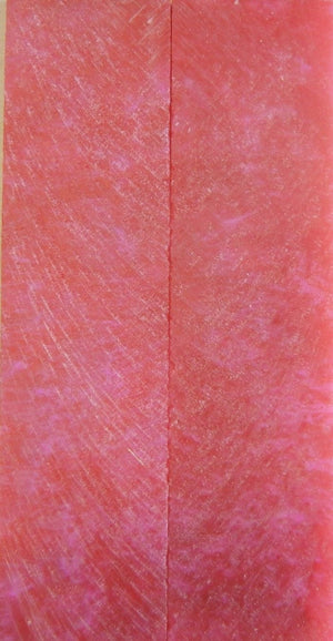 Hot Pink Acrylester #48 (2 pc) Knife Scales 1/4" x 1 1/2" x 6" - 0849 - Wood Acrylic Supply