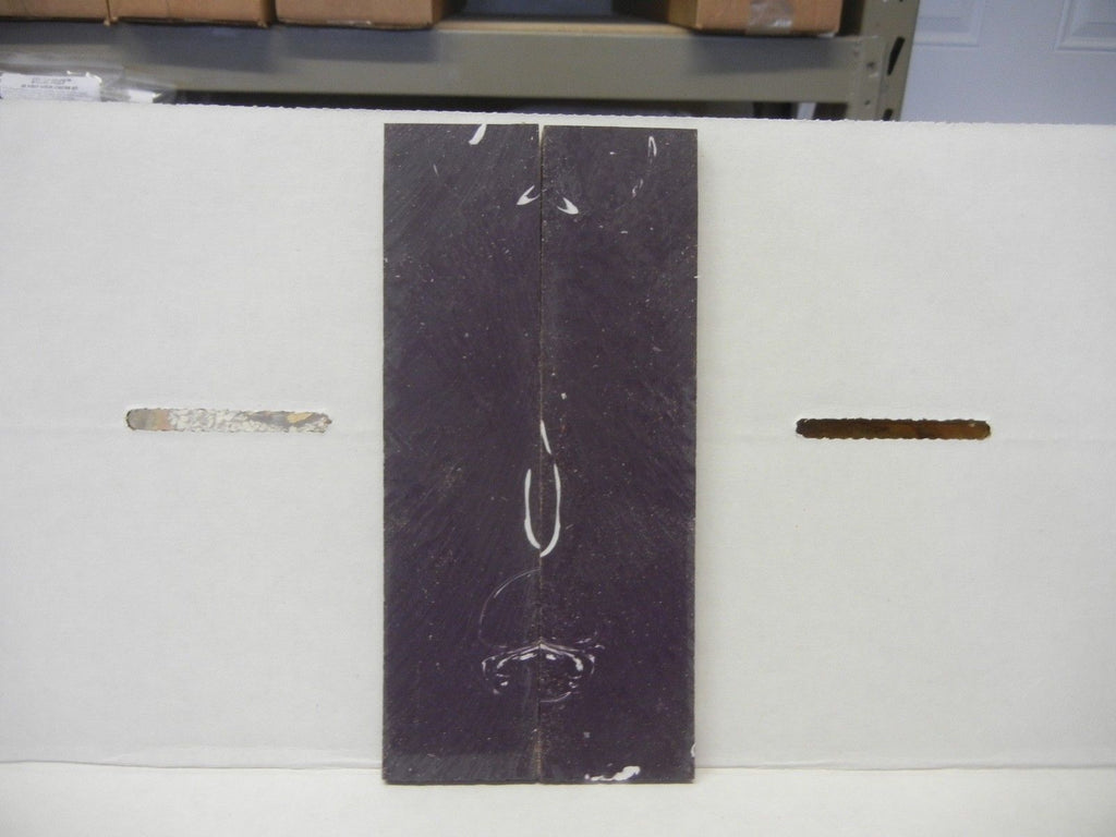 Alumilit Purple w White Streak (2 pc) Knife Scaless 1/4" x 1 1/2" x 6" - 7811