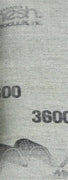 Micro-Mesh Regular Finishing Sheet 1 pc 1 1/2" x 6" 3600 grit sheet