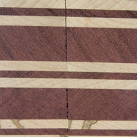 Laminated Purpleheart Maple (2 pc) Razor Knife Scaless 3/16" x 2" x 6" - 7862