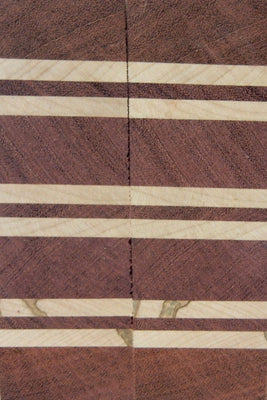Laminated Purpleheart Maple (2 pc) Razor Knife Scaless 3/16