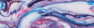 3/4" x 3/4" x 5" Pen Blank Patriotic Swirl Acrylester #31 - Wood Acrylic Supply