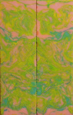 Pastel Dream Inlace Acrylester #100 2 pc Knife Scales  1/4