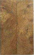 Nargusta Black Burl Swirly (2 pc) Knife Scales  1/4" x 1 1/2" x 5"    W-1 - Wood Acrylic Supply
