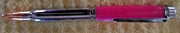 Chrome Express Twist Pen with Handmade Passion Pink Acrylic Body - Wood Acrylic Supply