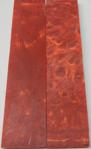 Golden Red Acrylester #14 (2 pc) Mini Knife Scaless  1/4" x 1" x 5"    151