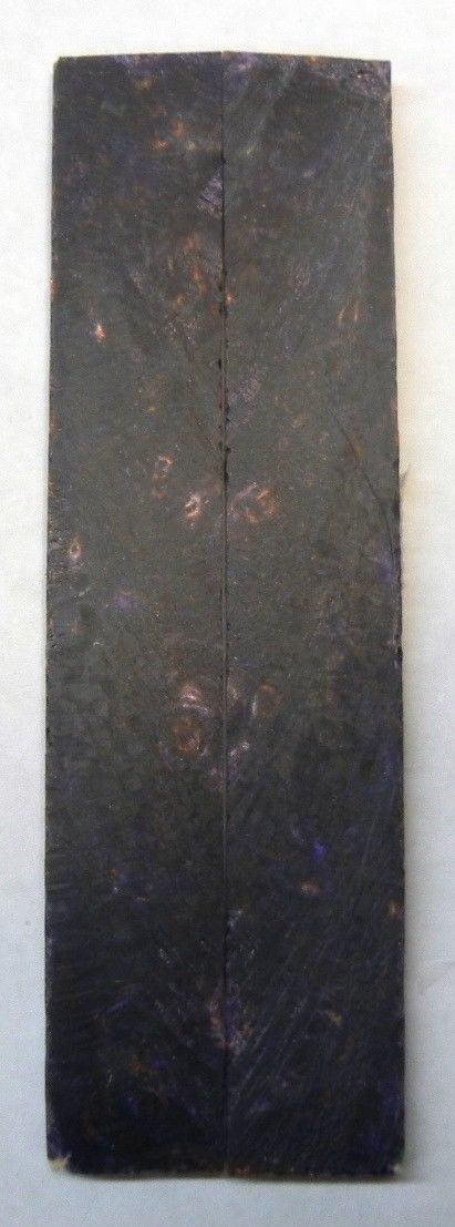 Bronze & Violet Acrylester #02 (2 pc) Knife Scaless 3/16" x 3/4" x 5" - 1973