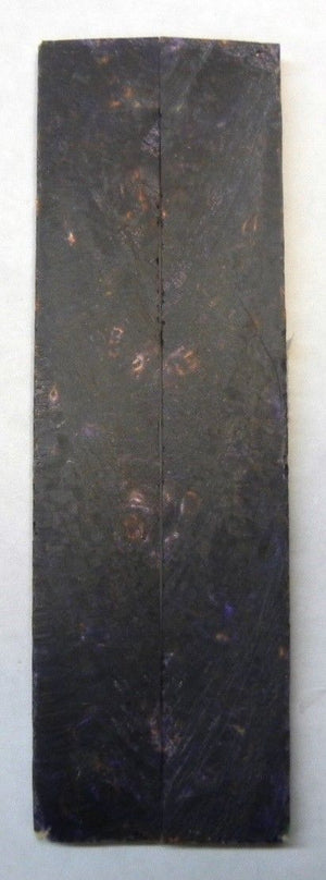 Bronze & Violet Acrylester #02 (2 pc) Knife Scaless 3/16" x 3/4" x 5" - 1973