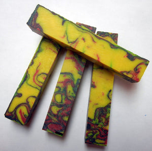 VietNam Veteran Acrylester (1 pc) Pen/Reel Blank 1"sq x 5" - 7886 - Wood Acrylic Supply